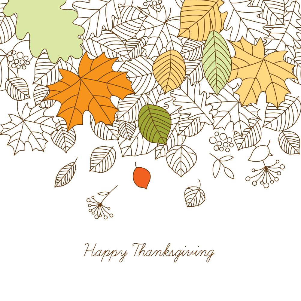 Missing you - thanksgiving card