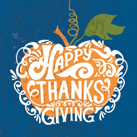 Pumpkin posting - thanksgiving card