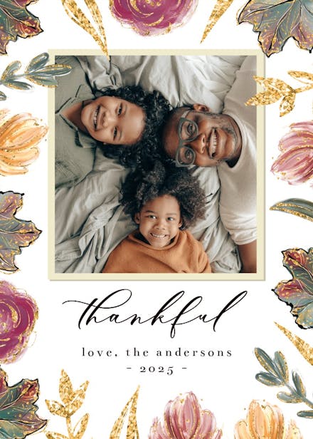 Sparkle thanksgiving - thanksgiving card