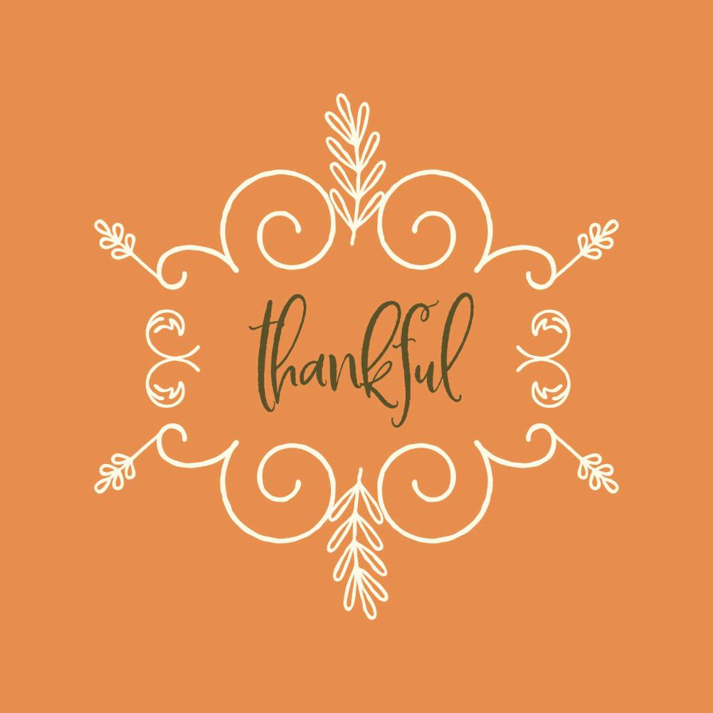 Thankful - thanksgiving card