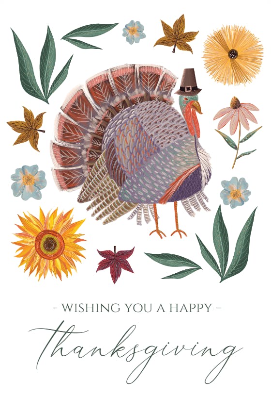 Thanksgiving clipart -  tarjeta de acción de gracias