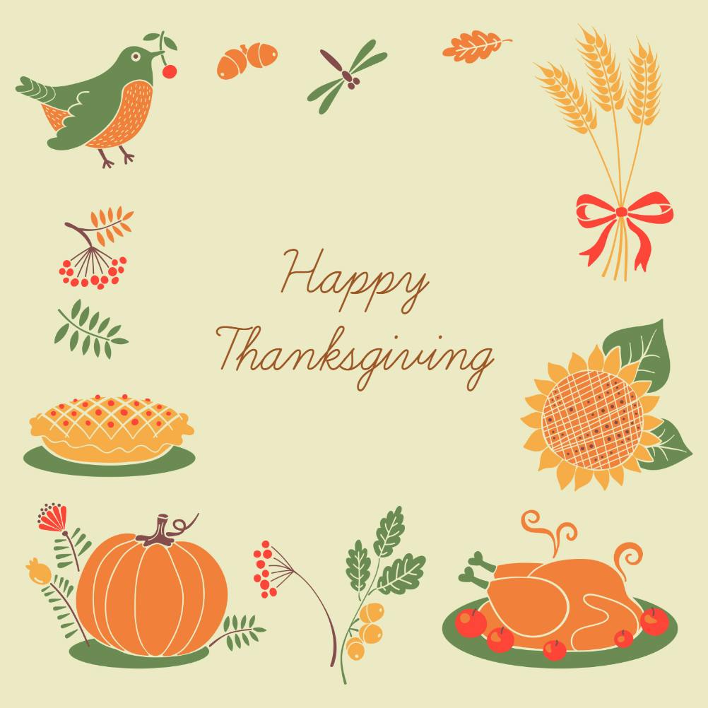 Tokens of thanksgiving -  tarjeta de acción de gracias