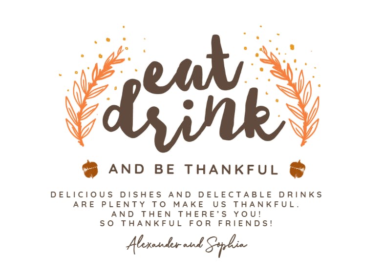 Trending thanks - thanksgiving card