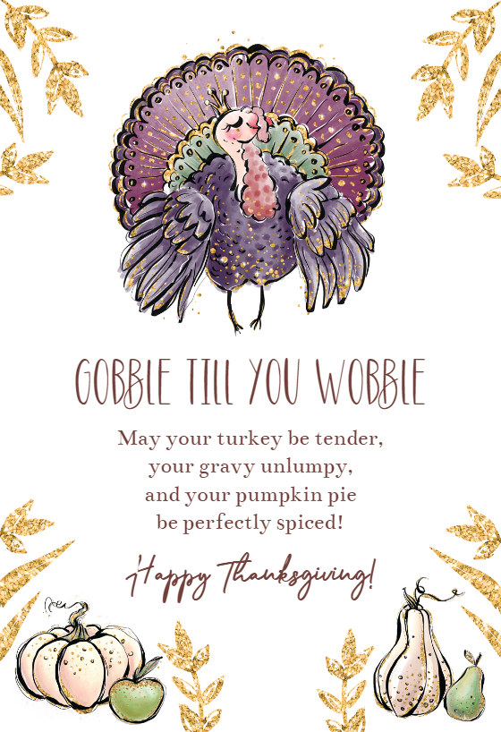 Turkey Talk - Thanksgiving Card | Greetings Island