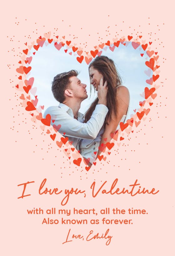 All around hearts -  tarjeta de san valentín