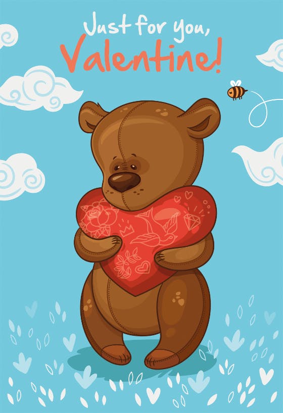 Bear hug - valentine's day card