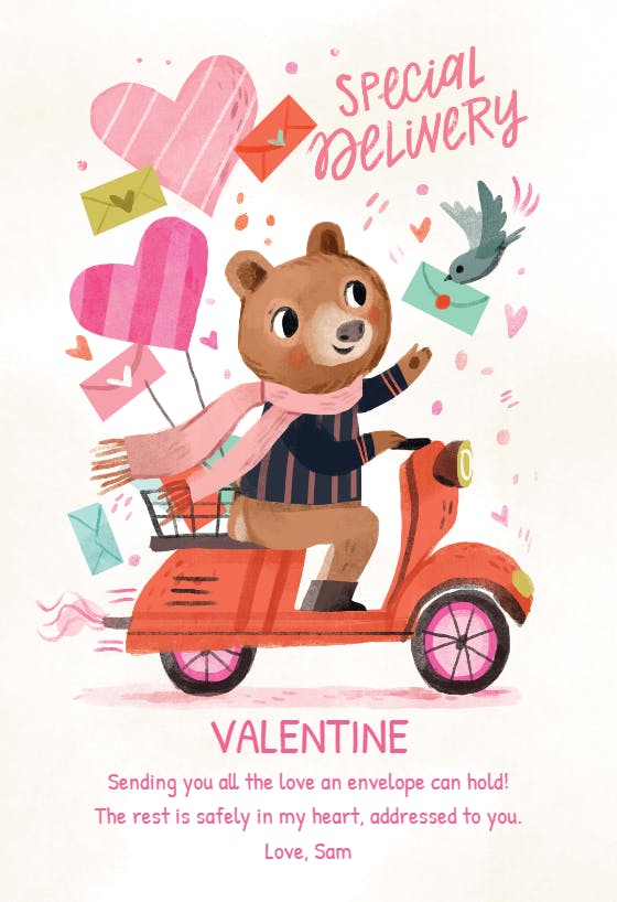 Bearing news - valentine's day card