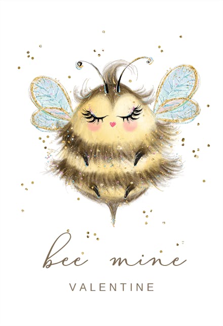Bee mine - Valentine's Day Card