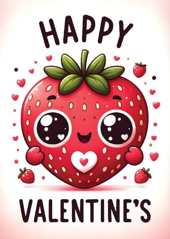 Berry sweet -  tarjeta de san valentín