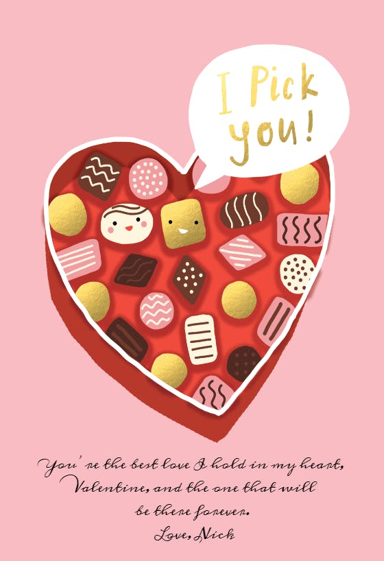 Best one - valentine's day card
