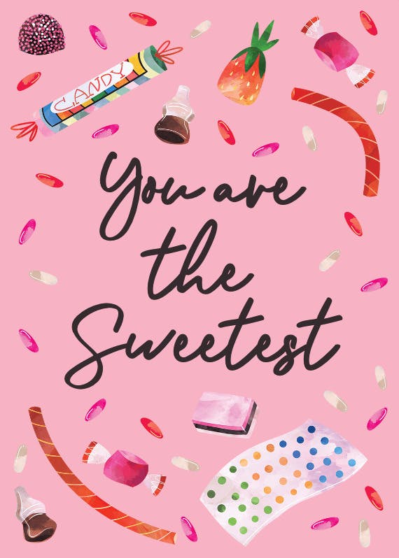 Candy - valentine's day card
