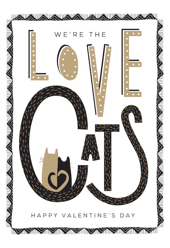 Cattails -  tarjeta de san valentín