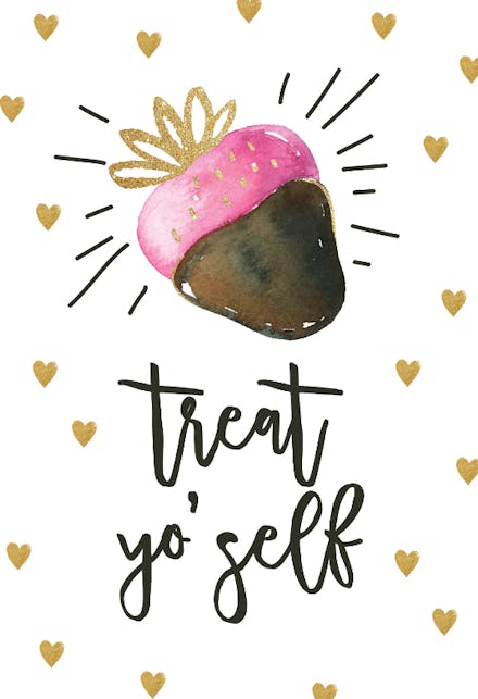 Chocolate Strawberry - Love Card