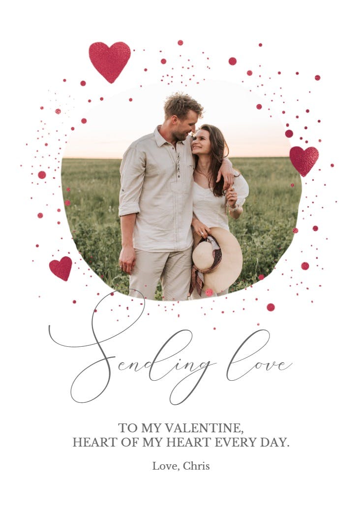 Freeform frame - tarjeta de san valentín