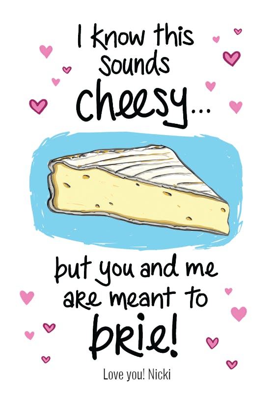 Fromage - valentine's day card