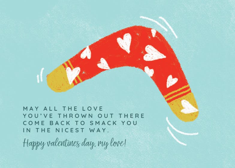 Good karma - valentine's day card