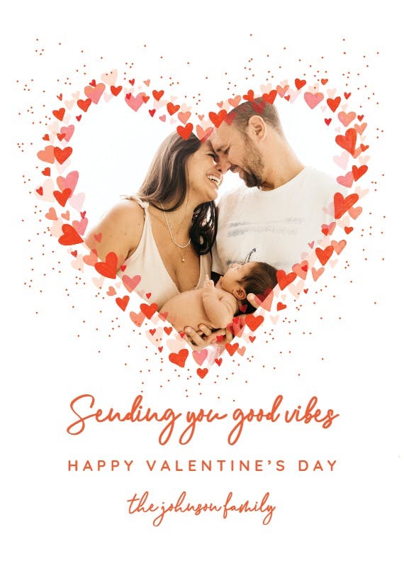 Heart frame - valentine's day card