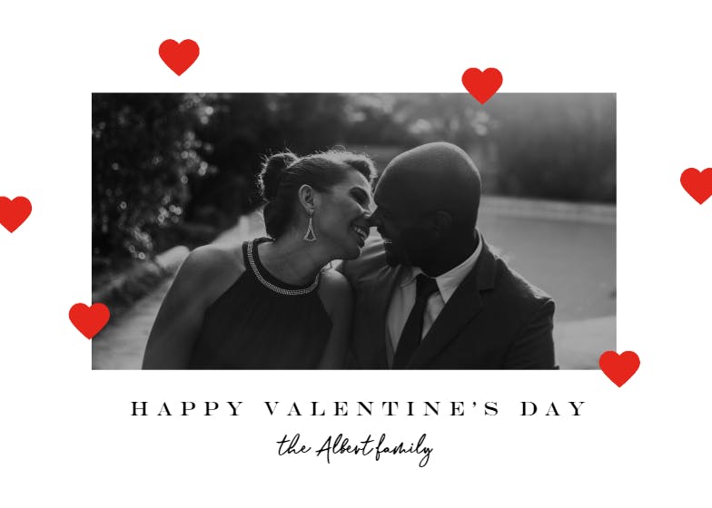 Hearts around us - valentine's day card