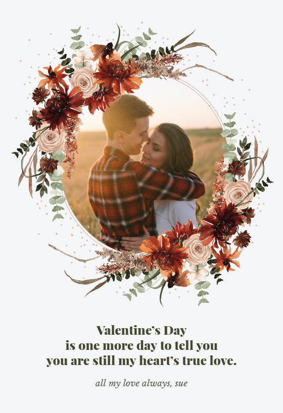 Hearts joined - valentine's day card