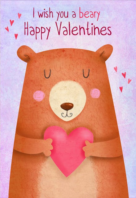 Huggy Heart - Valentine's Day Card
