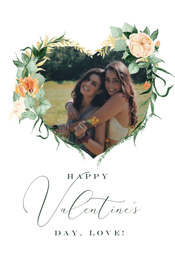 Indian summer love - valentine's day card