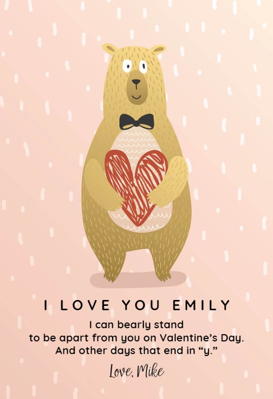 Love bearer - valentine's day card
