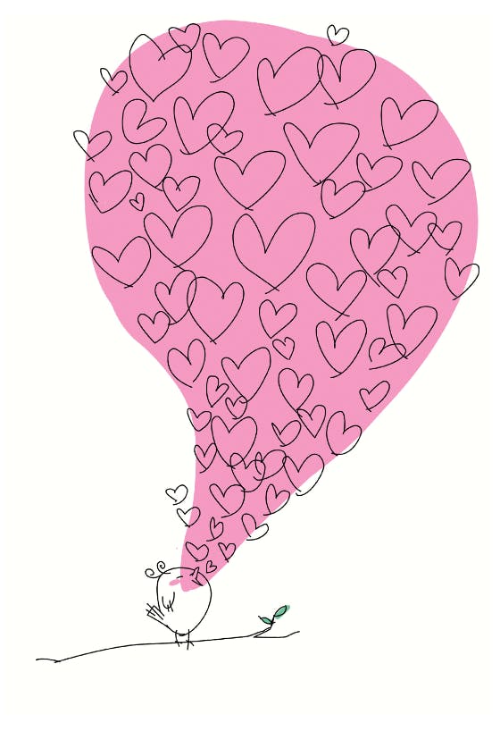 Love bird - valentine's day card