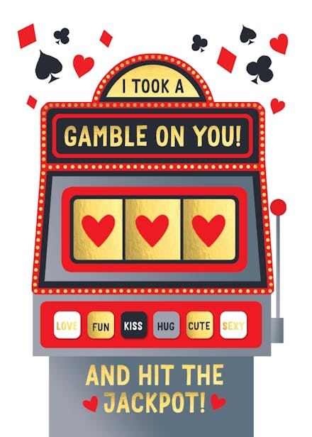 Love slot machine - love card