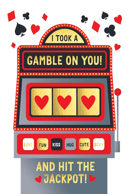 Love slot machine - Valentine's Day Card