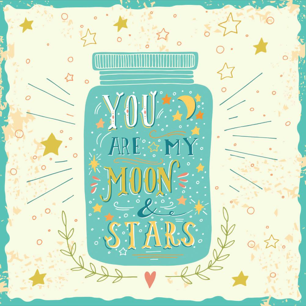 My moon - love card