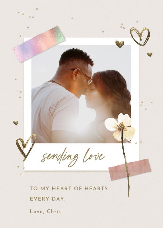 Paper and love -  tarjeta de amor