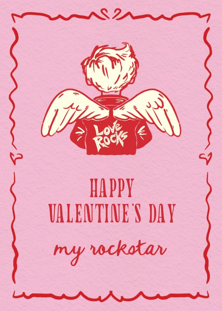 Rockin cupid - valentine's day card