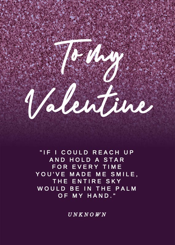 Romantic ombre - valentine's day card