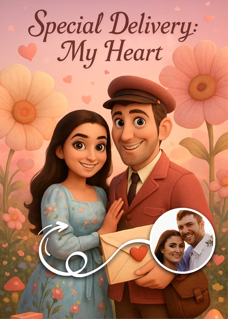 Special delivery - happy anniversary card