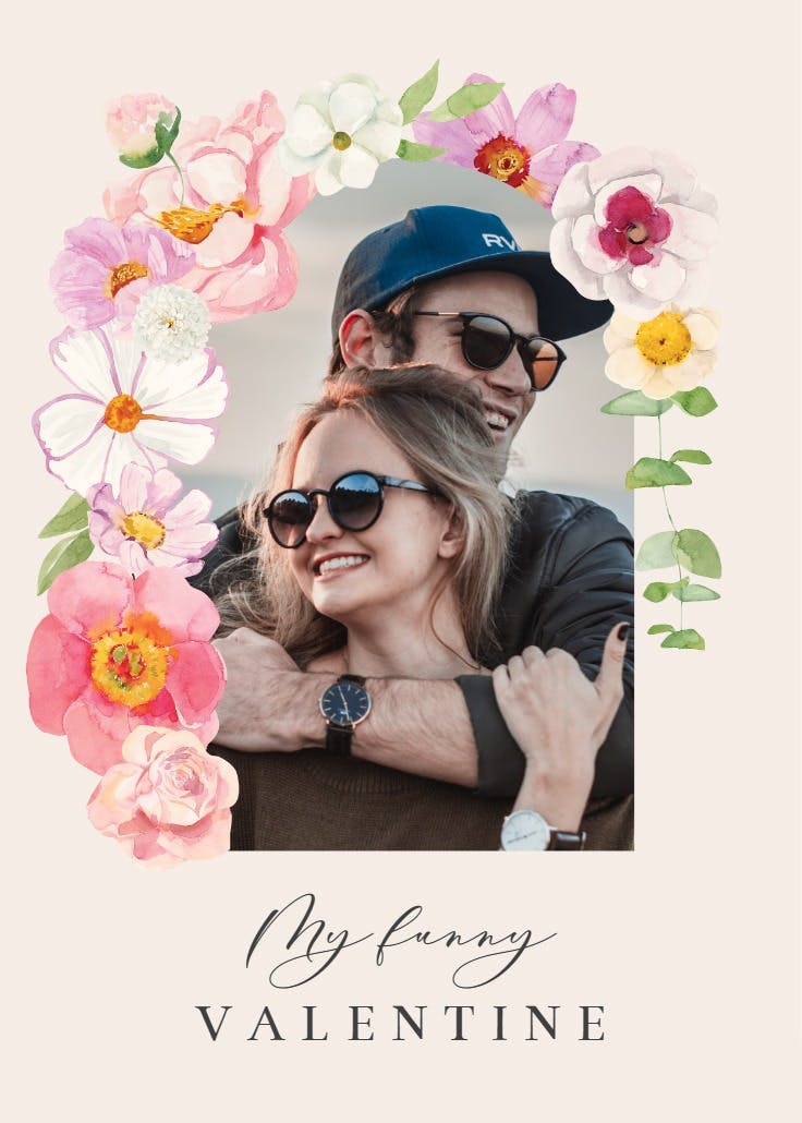 Vibrant love - tarjeta de san valentín