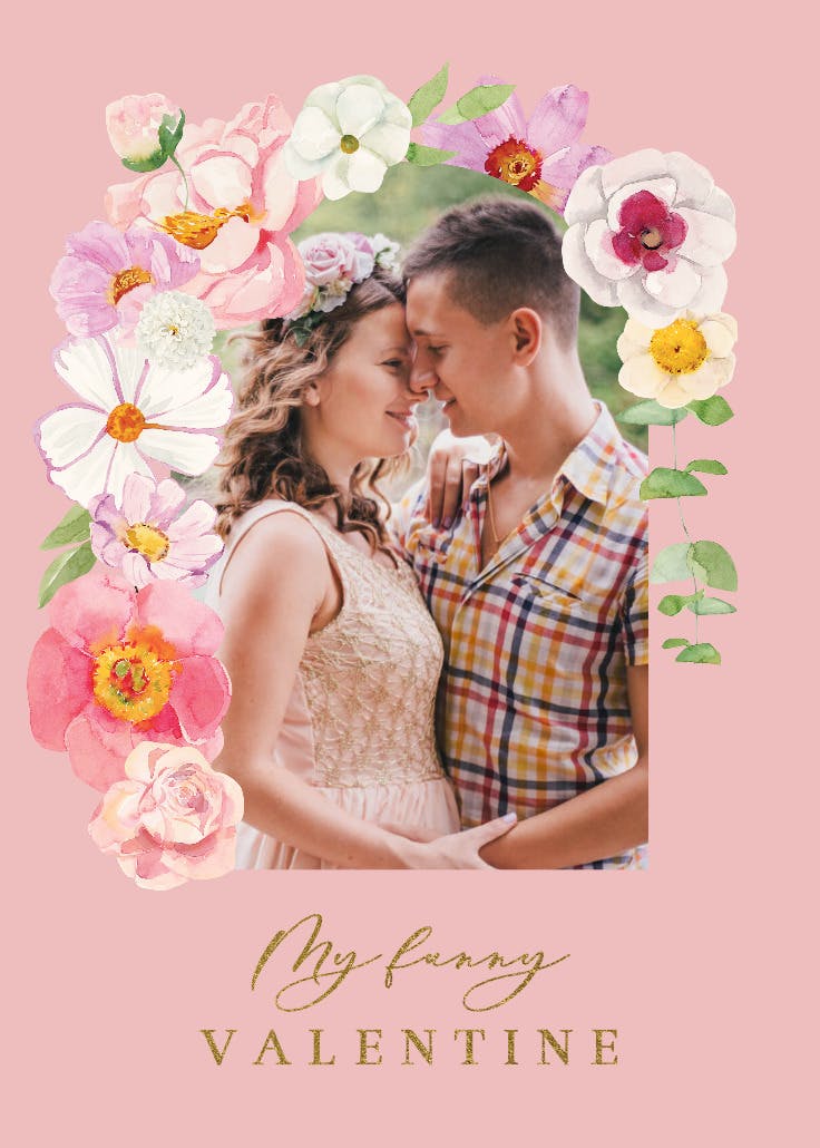 Vibrant love - tarjeta de san valentín