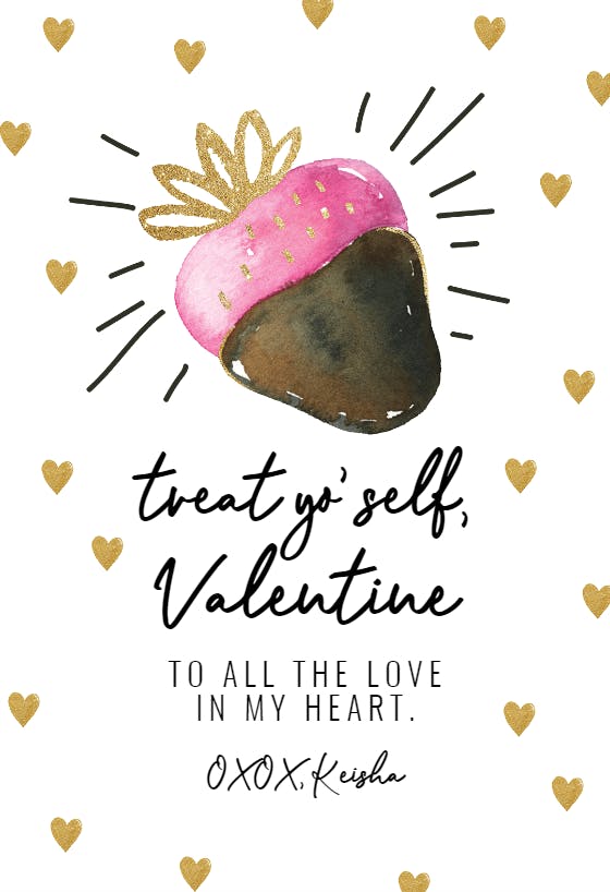 Yo’ treat - valentine's day card