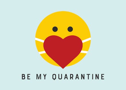 Be my quarantine - Love Card