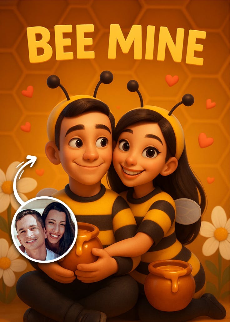 Bee mine - love card