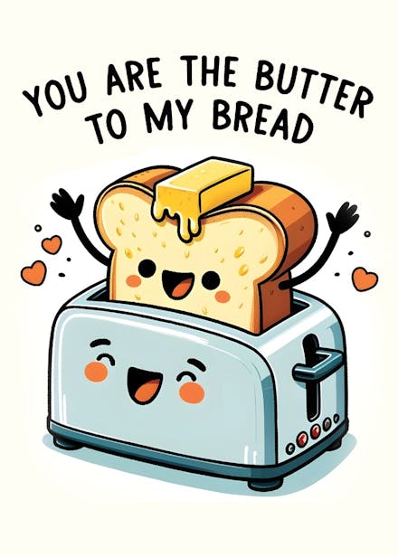 Butter year - love card