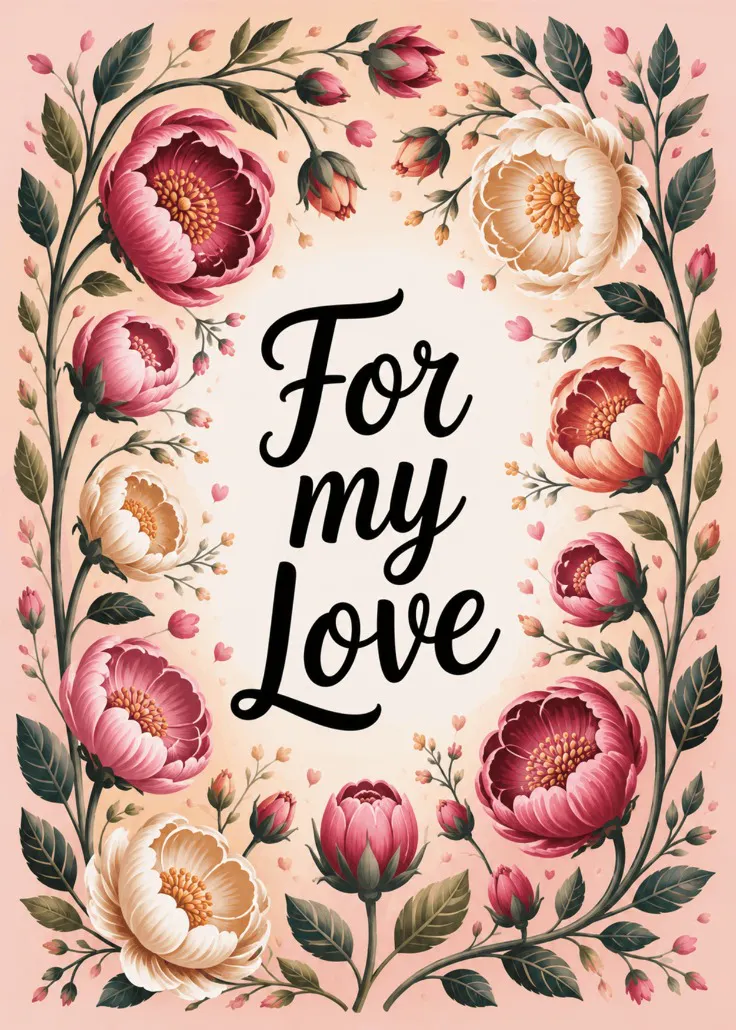 For my love - tarjeta de amor