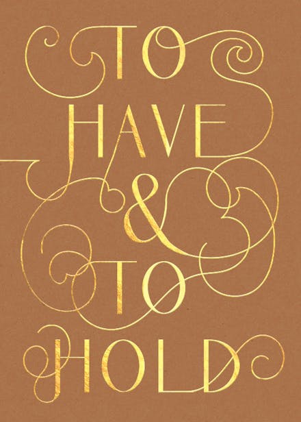 Forever bound - wedding congratulations card