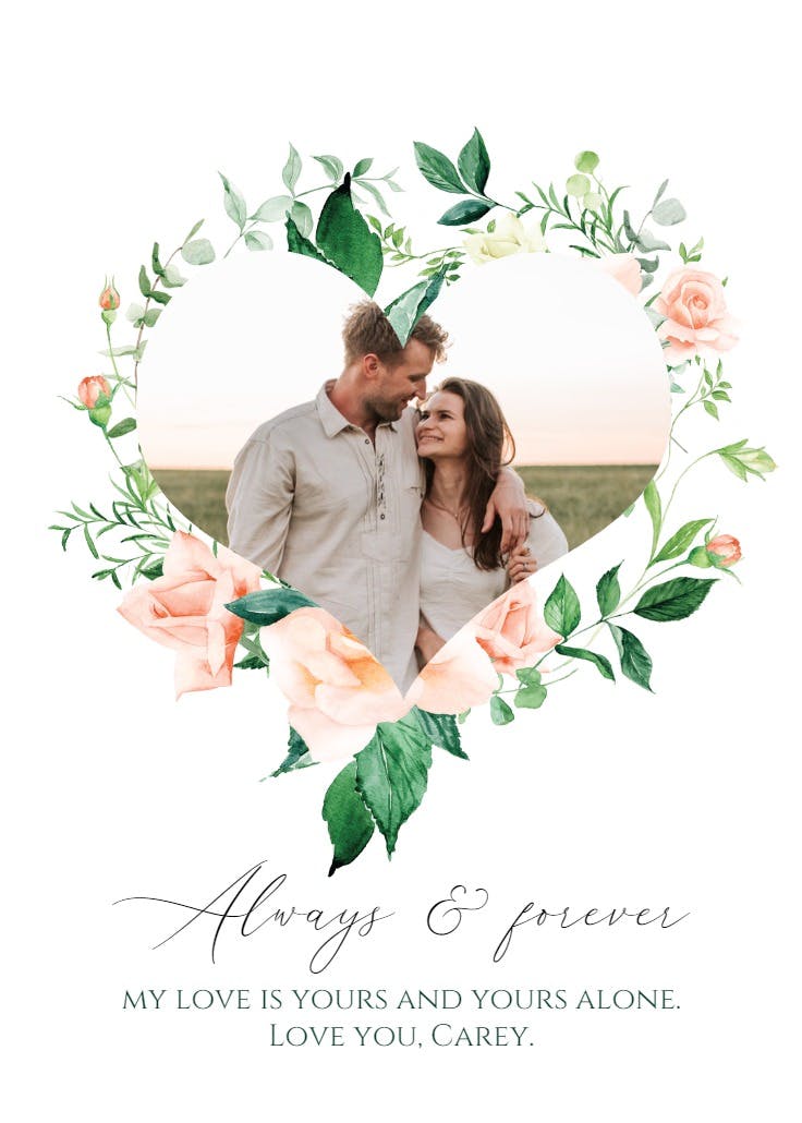 From the heart - tarjeta de amor