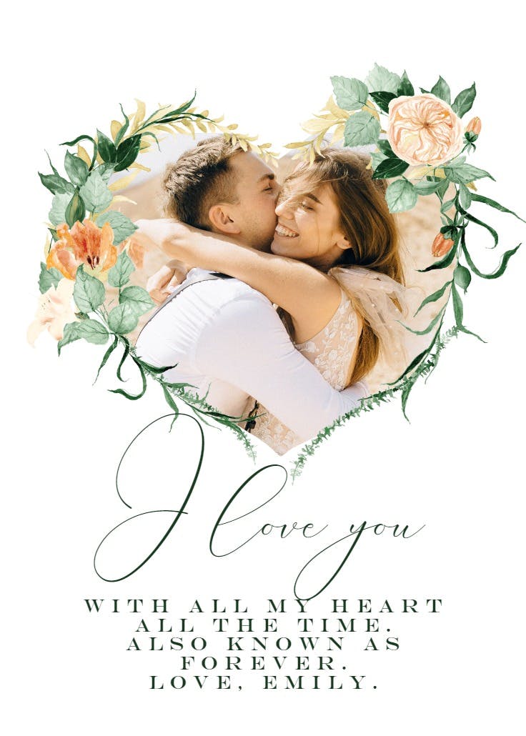 Heartfelt - tarjeta de amor