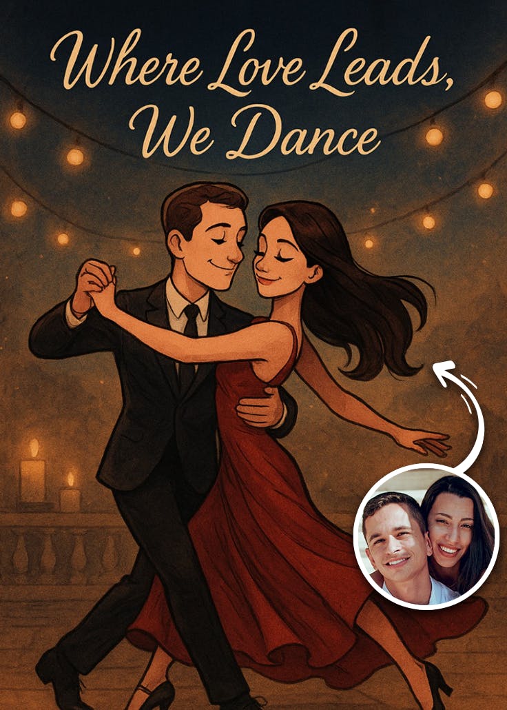 Love & dance - tarjeta de amor