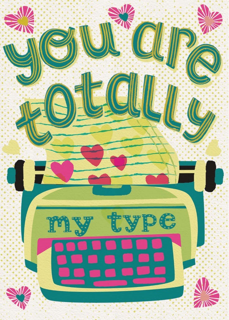 My type - love card