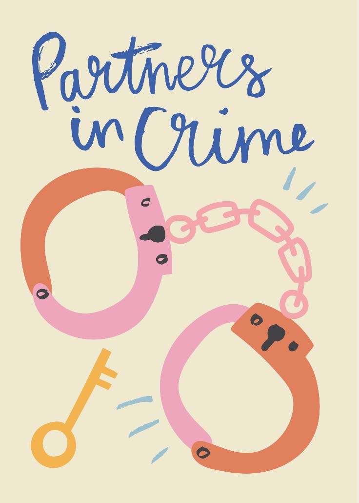 Partners in crime - love card