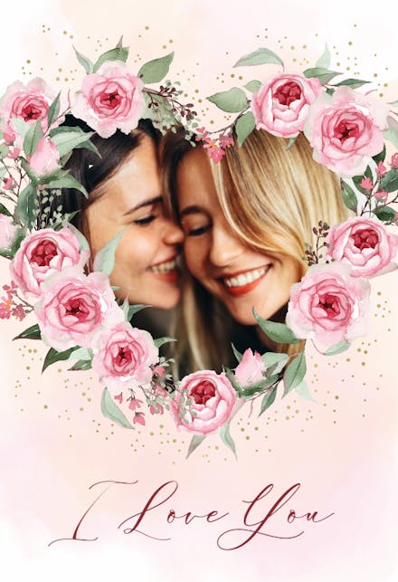 Roses heart - Love Card