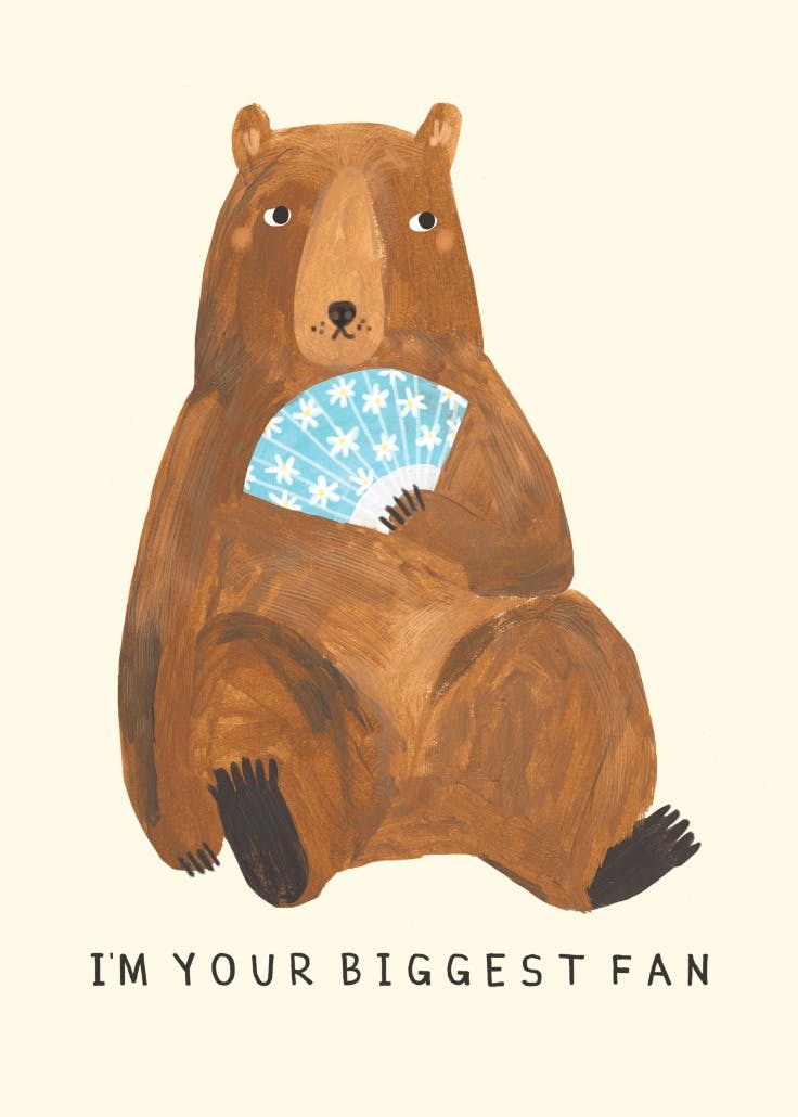 Your biggest fan - love card