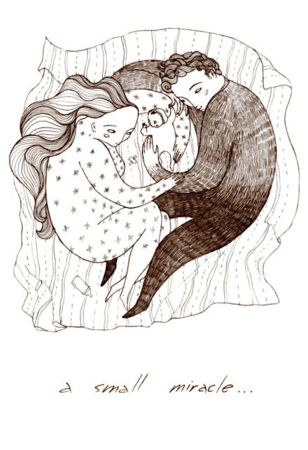 A Small Miracle - Baby Shower & New Baby Card